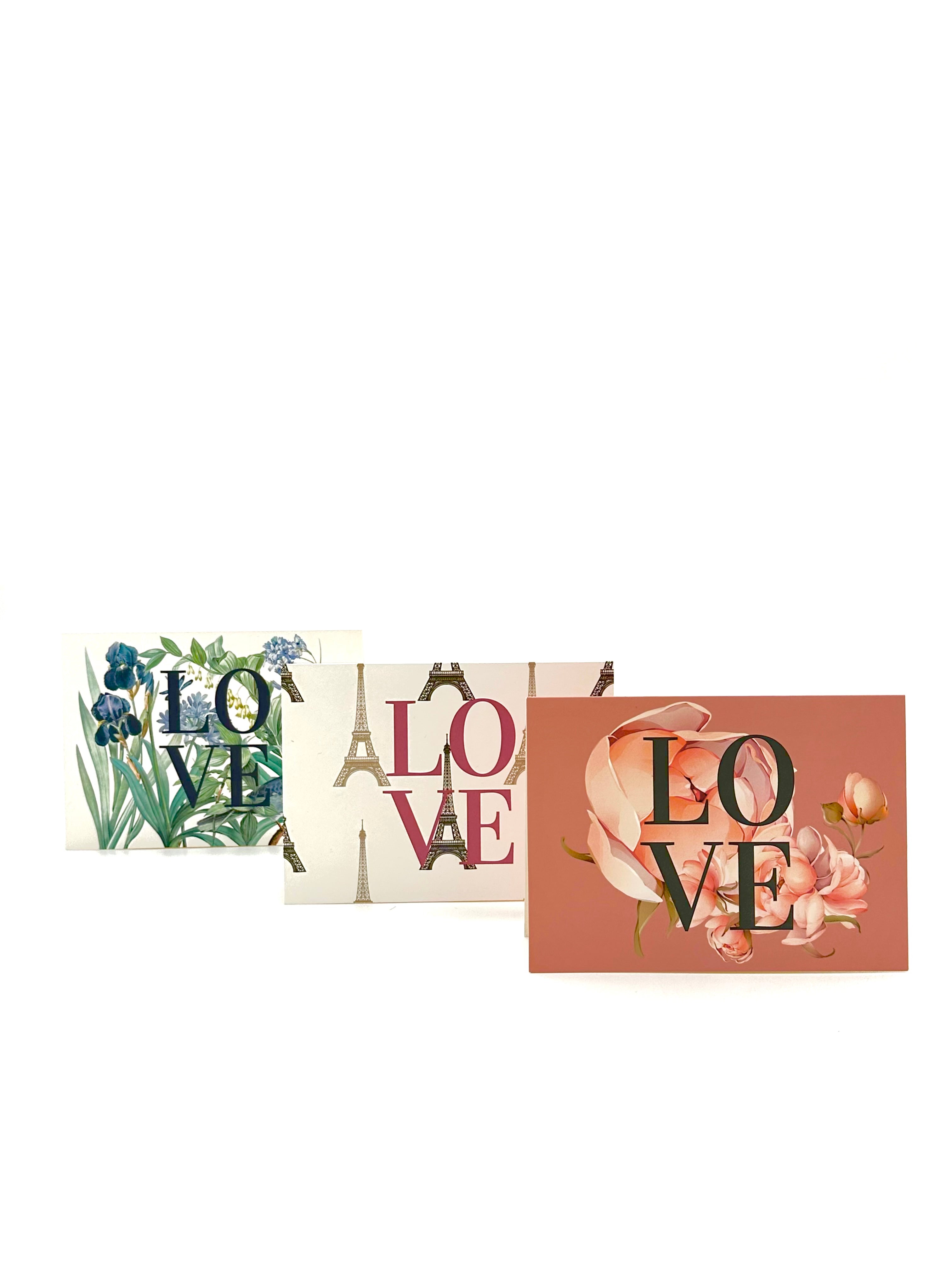 LOVE Trio Set Note Cards