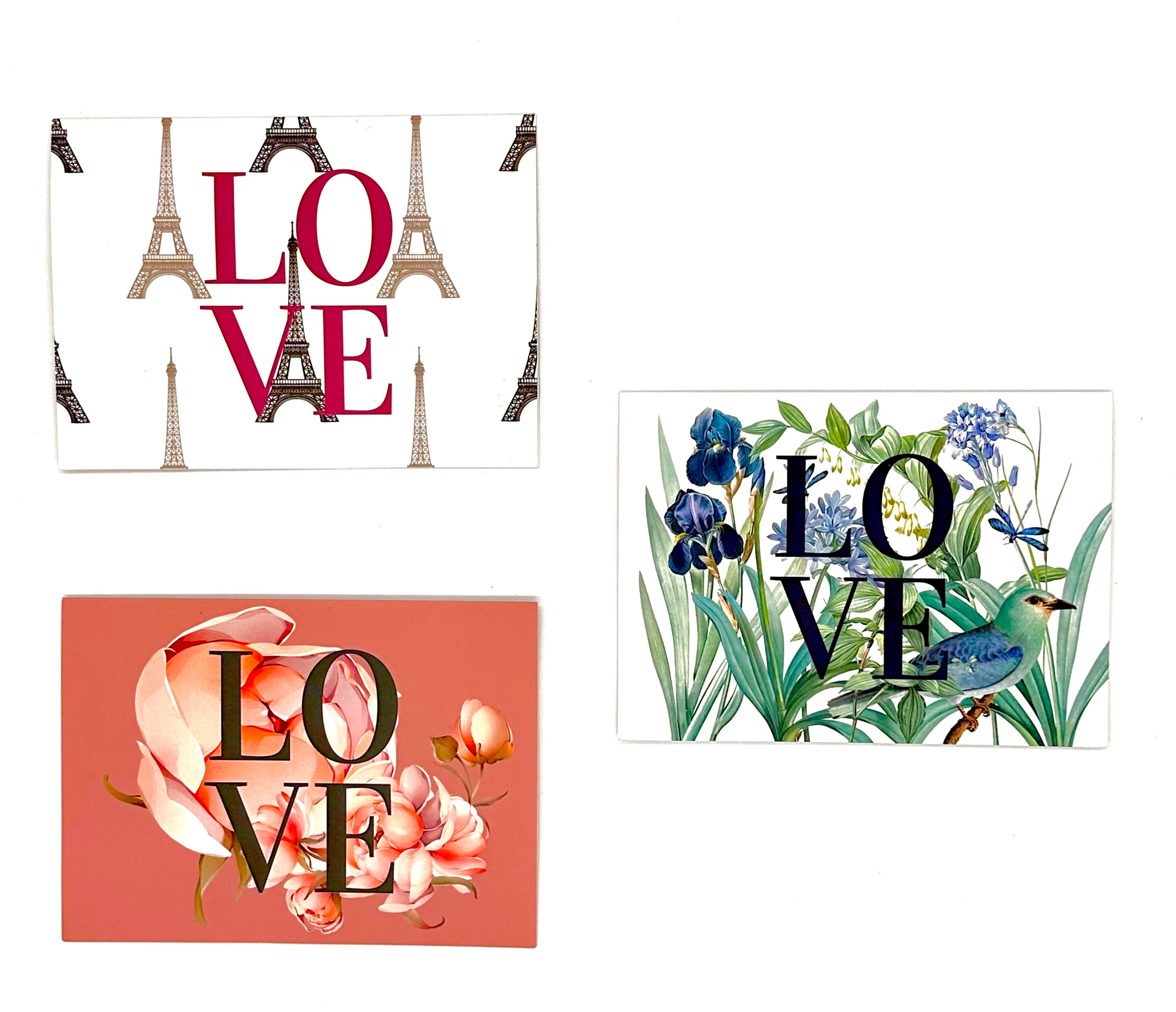 LOVE Trio Set Note Cards