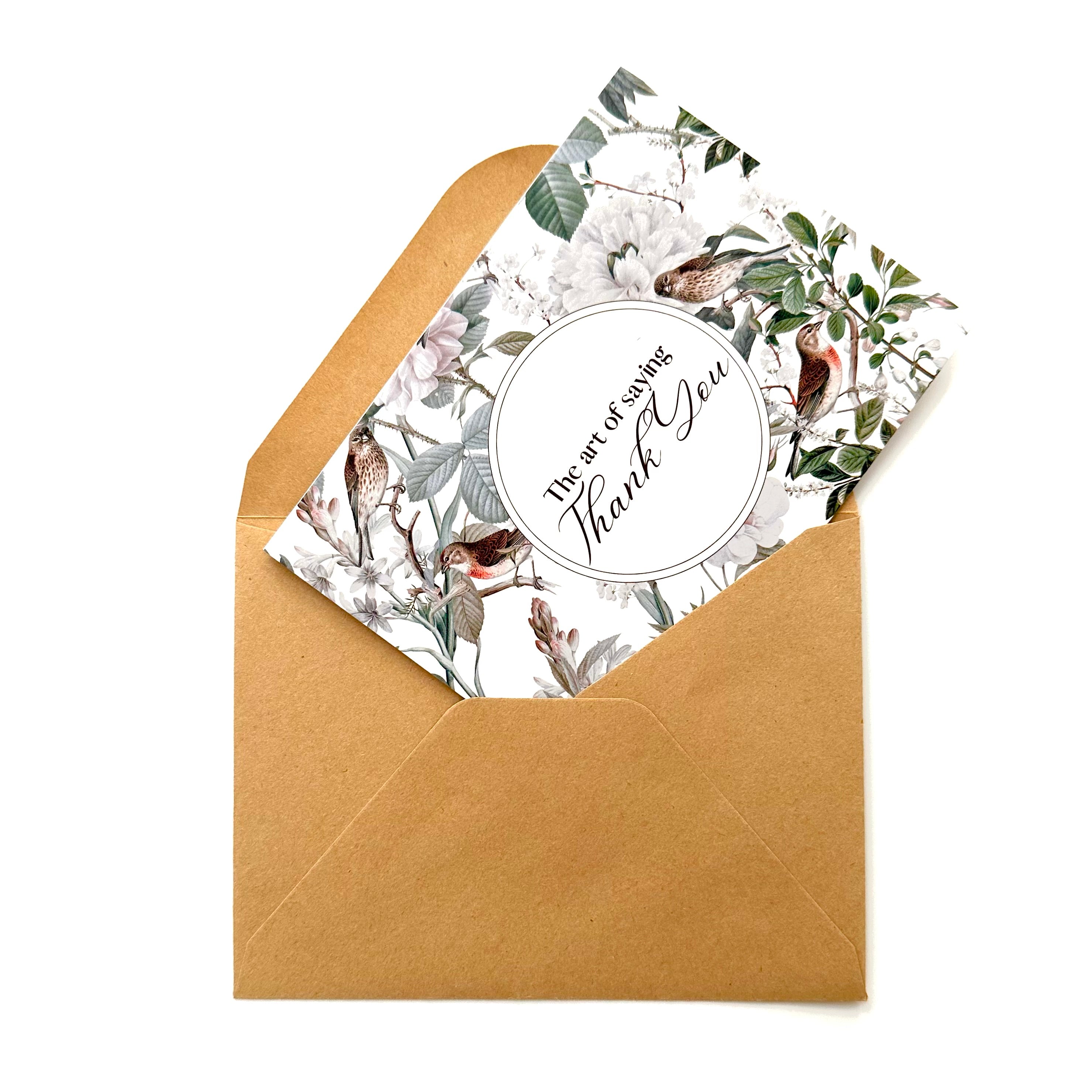 Spring Birds Thank You Cards