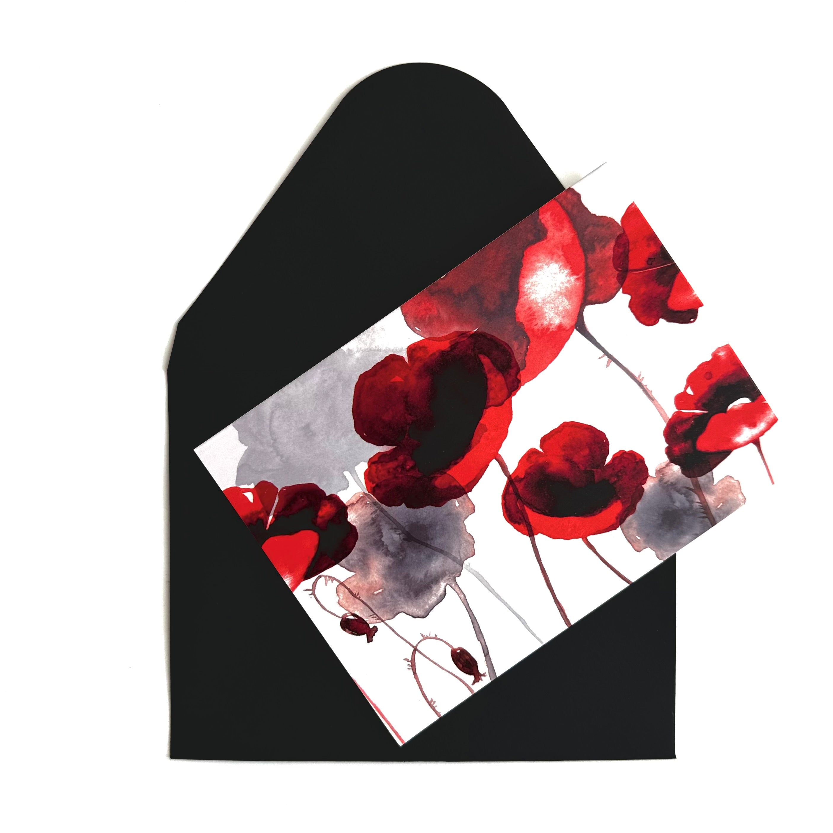 Red Perennial Note Cards