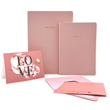 Vegan Notebook Set & Cards - Love Peony